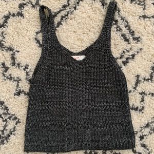 Crochet cropped tank